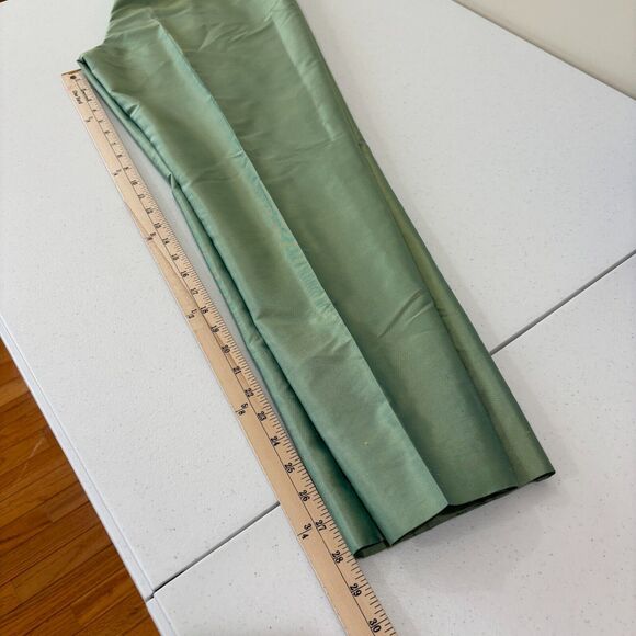 VTG Ann Taylor Iridescent Green Silk Sateen Pants Suit Womens 12P Church Easter - Picture 10 of 16